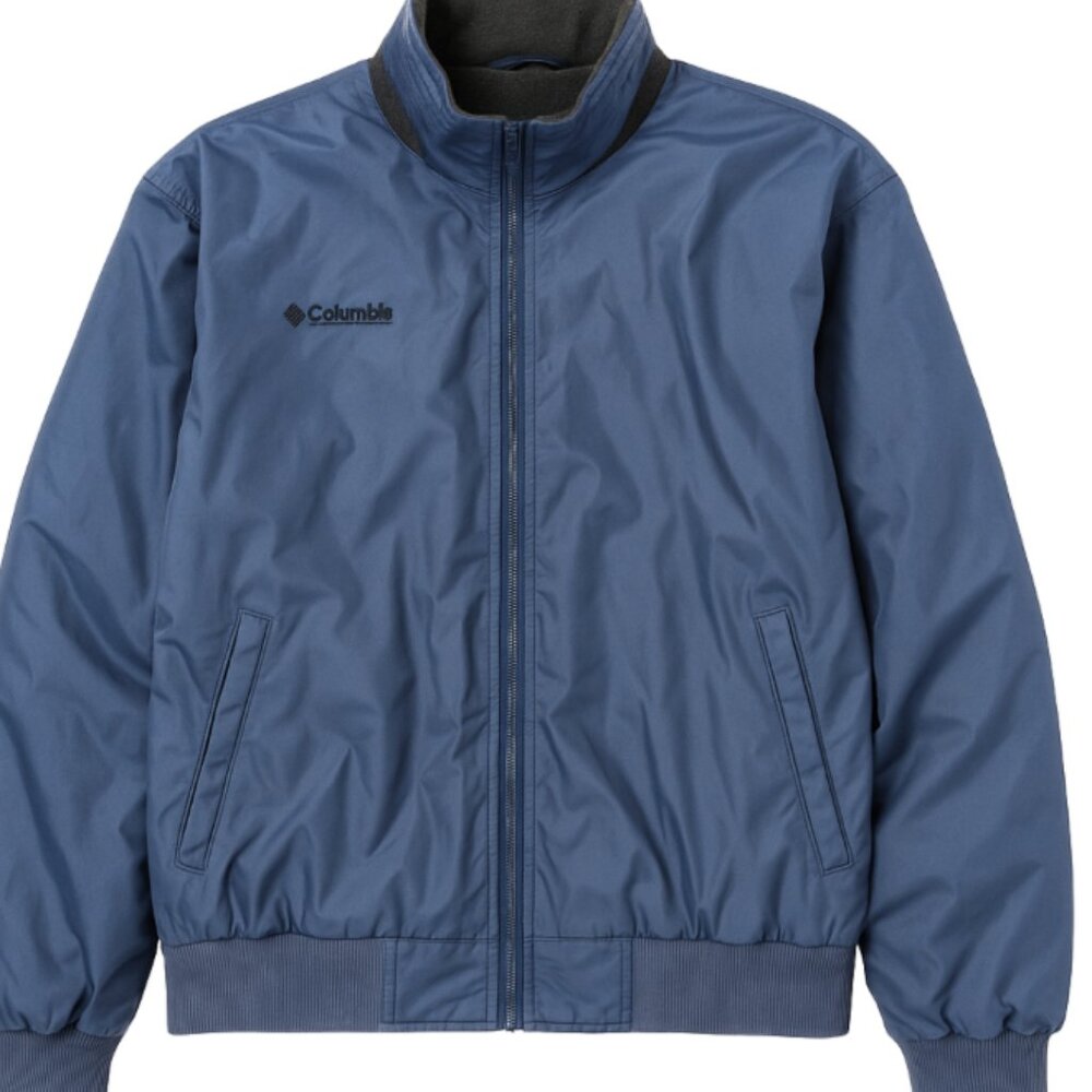 Columbia Jacket Mens XXL Blue Fleece Lined Full Zip Long Sleeve Weatherproof